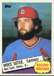 1985 Topps Baseball Cards      009      Bruce Sutter RB